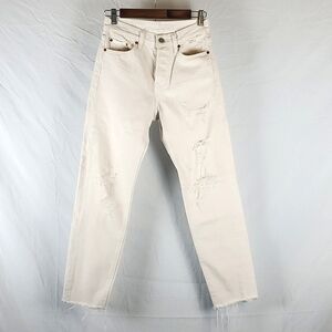 Levi's Wedgie Icon‎ Fit Jeans in Vintage Chalk